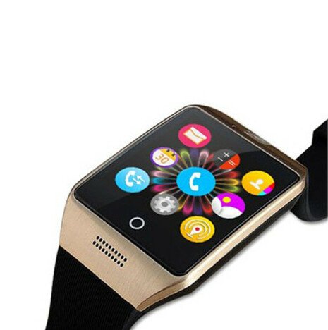 Smartwatch cu telefon iUni Q18, Camera, BT, 1.5 inch, Auriu + Card MicroSD 4GB Cadou